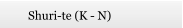 Shuri-te (K - N)